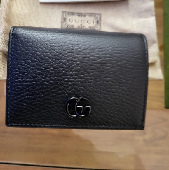 Authentic Gucci Leather Card Case Wallet - Picture 1 of 7